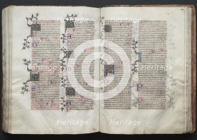 The Gotha Missal: Fol. 120v, Text, c. 1375. Creator: Master of the Boqueteaux (French); Workshop, and.