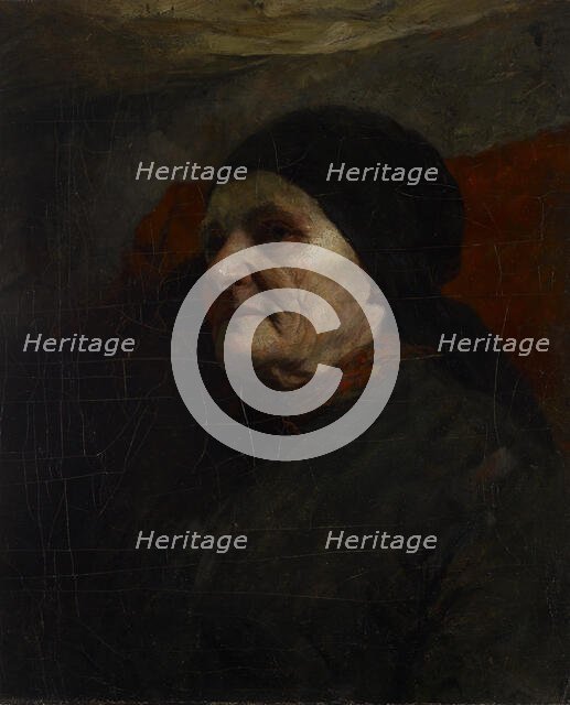 Study Head (Old Woman), 1880-1887. Creator: John Ottis Adams.