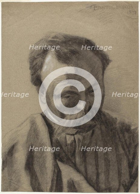 Self-Portrait, c. 1877. Creator: Jules Bastien-Lepage.