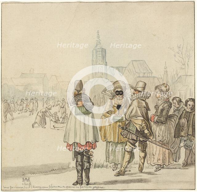 The Winter King on the Ice, 1766. Creator: Cornelis Ploos van Amstel.