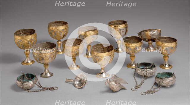 The Attarouthi Treasure, Byzantine, 500-650. Creator: Unknown.