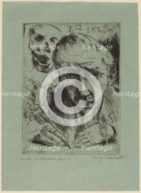 Tod und Künstler (Death and the Artist), 1920-1921. Creator: Lovis Corinth.