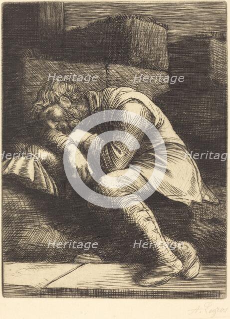 Sleeping Beggar (Mendiant endormi). Creator: Alphonse Legros.