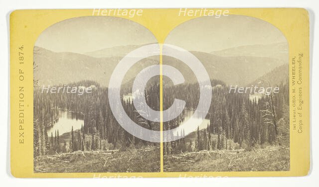 Lost Lakes, head of Conejos Cañon, Colorado, in the Sierra San Juan range, near divide..., 1874. Creator: Tim O'Sullivan.