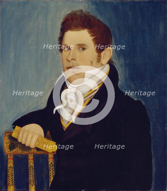 Man with Folding Rule, c1820. Creator: Wilkinson Limner.