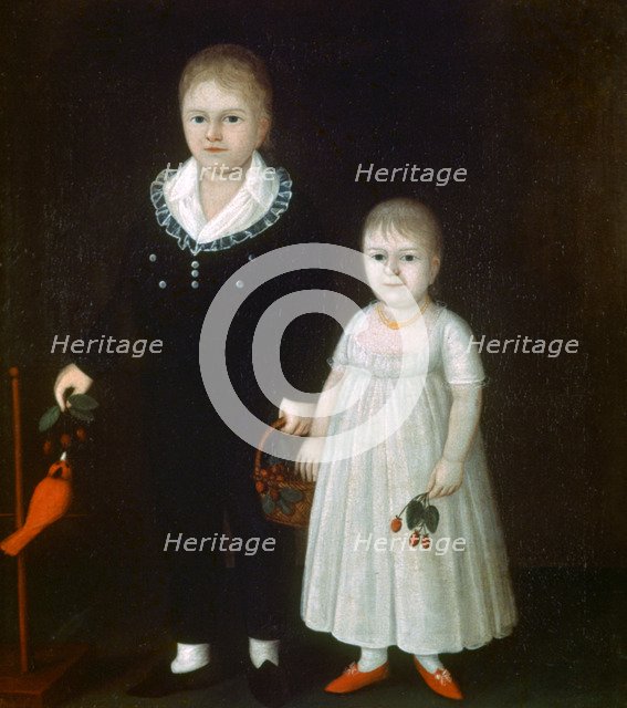 'Edward and Sarah Rutter', c1805. Artist: Joshua Johnson