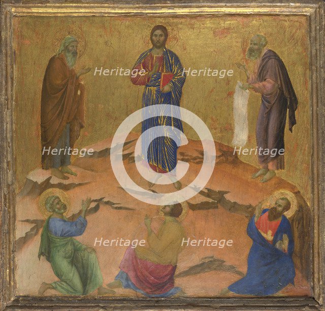 The Transfiguration of Jesus, ca 1308-1311. Artist: Duccio di Buoninsegna (1260-1318)