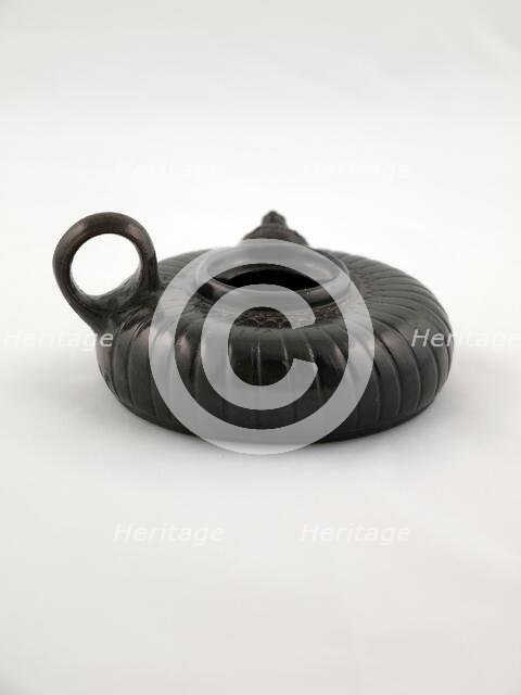 Guttus (Pouring Vessel), 400-375 BCE. Creator: Unknown.