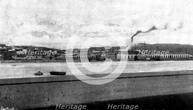 The War in Eastern Asia: naval docks at Port Arthur, 1895. Creator: Lascelles.