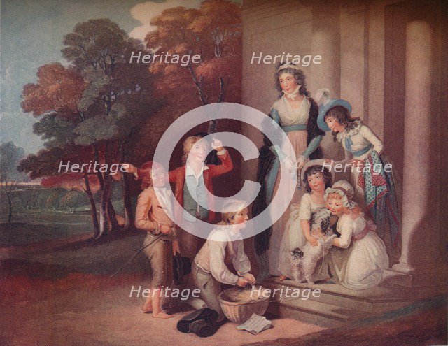 'Stray'd Favorite Restored: Le Favori Recouvre', 1798. Artist: Thomas Hellyer.