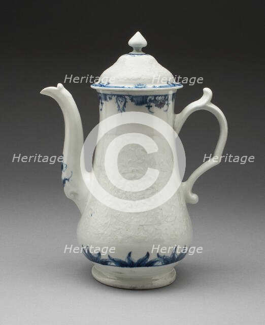 Coffee Pot, Worcester, c. 1755. Creator: Royal Worcester.