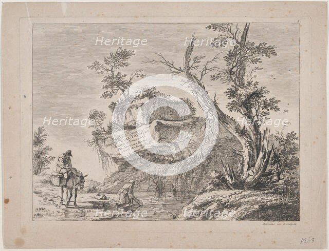 Title-Page to a Series of Ten Landscapes, 1763. Creator: Jean-Jacques de Boissieu.