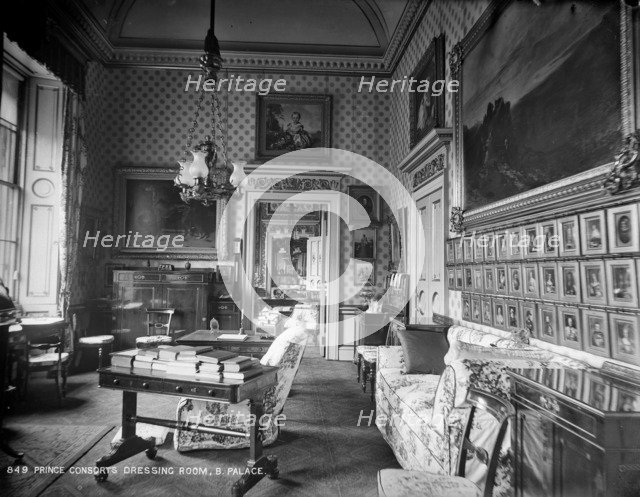 The Prince Consort's dressing room, Buckingham Palace, London, c1870-c1900. Artist: York & Son