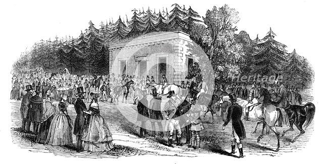 Weighing in, 1844. Creator: Unknown.