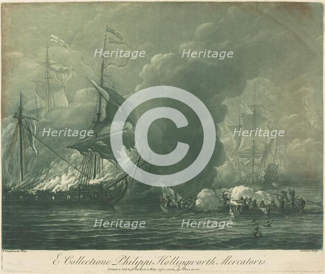 Shipping Scene from the Collection of Philip Hollingworth, 1720s. Creator: Elisha Kirkall.