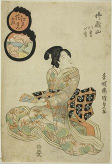 Goten Hill (Goten-yama), from the series "Flower Viewing in Edo (Edo hanami tsukushi)", c. 1820s. Creator: Utagawa Kunisada.