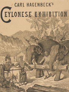 Carl Hagenbeck's Ceylonese Exhibition, 1886.  Creator: Unknown.