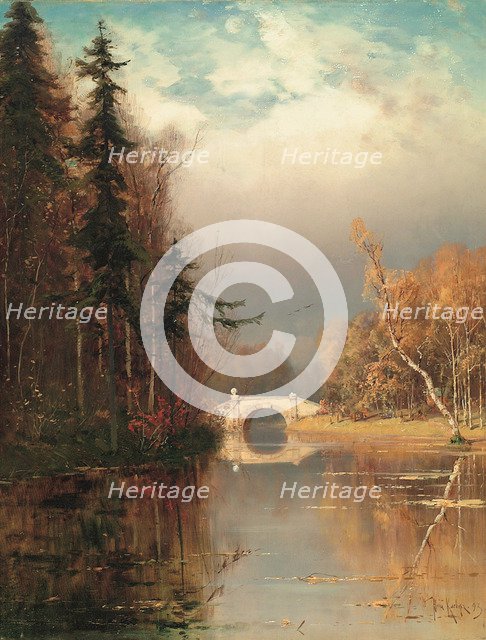 Park in Autumn, 1893. Artist: Klever, Juli Julievich (Julius), von (1850-1924)