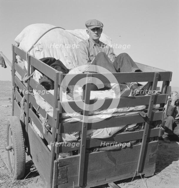 Farm boys from western Nebraska, now migrating farm workers..., Merrill, Oregon, 1939. Creator: Dorothea Lange.