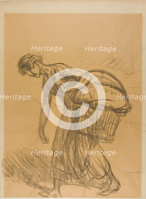 Laundress, n.d. Creator: Theophile Alexandre Steinlen.