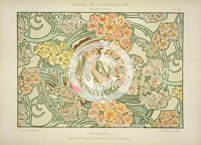 Byzantine, 1900. Creator: Mucha, Alfons Marie (1860-1939).