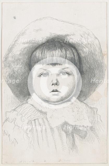 Portrait of a Child (Cyril Nast?), after 1879., after 1879. Creator: Thomas Nast.
