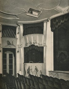 'Proscenium and Stage Boxes in the Komodie Theatre, Berlin', c1926. Artist: Unknown.