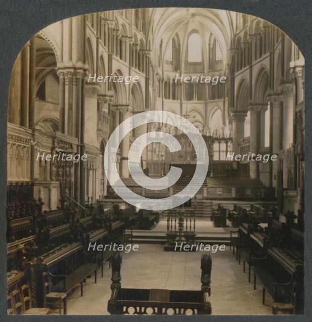 'Canterbury Cathedral - Interior View, Canterbury, England', c1910. Creator: Unknown.