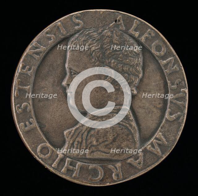 Alfonso I d'Este, 1476-1534 [obverse], 1477. Creator: Unknown.