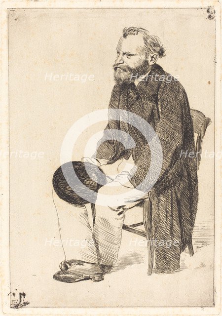Portrait of the artist Édouard Manet (1832-1883). Artist: Degas, Edgar (1834-1917)