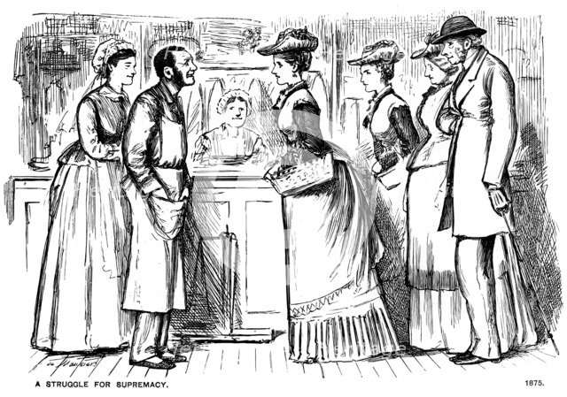 'A Struggle for Supremacy', 1875 (1891).  Artist: George du Maurier