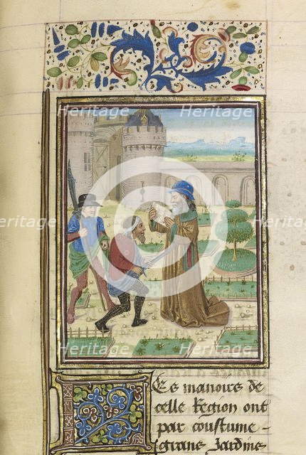 The Death of Parmenion, ca 1470-1475. Creator: Master of the Jardin de vertueuse consolation (active 1450-1475).