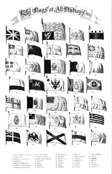 The Flags of All Nations, 1858. Creator: Unknown.
