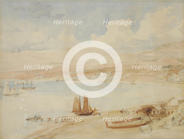 Wellington Harbour, N.Z., 1841. Creator: Charles Heaphy.