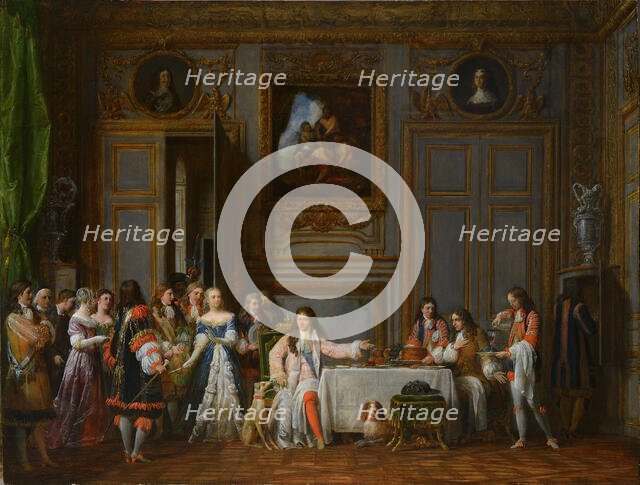 Molière Honored by Louis XIV, 1824. Creator: Garneray, Jean François (1755-1837).