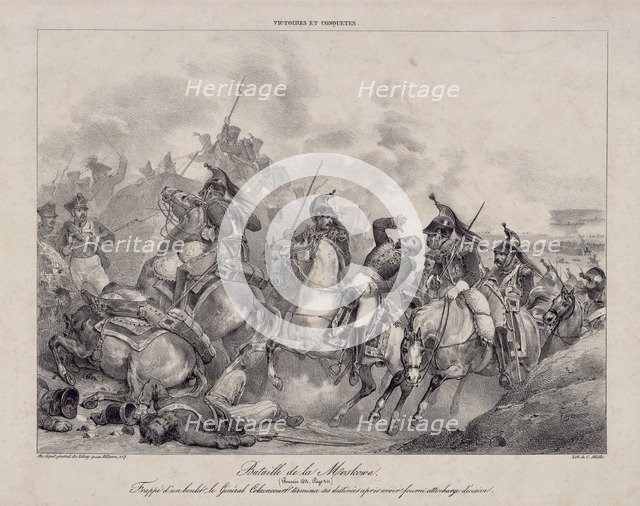 The Death of General Count Auguste de Caulaincourt at Borodino.