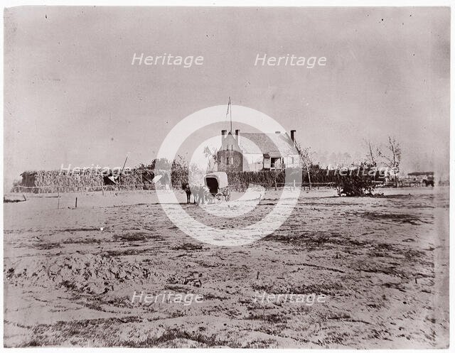 Yellow House, Warren Station, Virginia, 1861-65. Creator: Tim O'Sullivan.