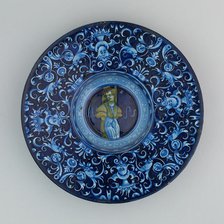 Plate with a Youth, Faenza, c. 1530. Creator: Unknown.