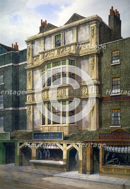 76 Aldgate High Street, London, c1860. Artist: JL Stewart