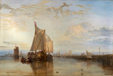 Dort or Dordrecht: The Dort Packet-Boat from Rotterdam Becalmed, 1818. Creator: JMW Turner.