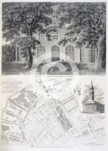 Cuper's Gardens, Lambeth, 1746. Creator: English School (18th Century).