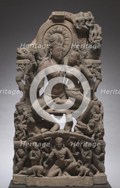 Ravana Shaking Mount Kailasa, 700s. Creator: Unknown.