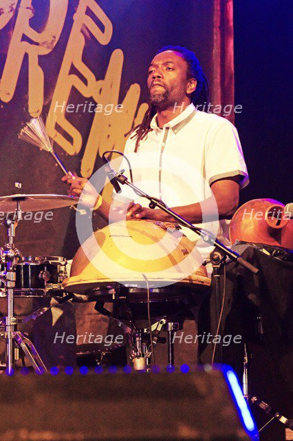 Adriano Adewale, Love Supreme Jazz Festival, Glynde Place, East Sussex, 2015. Artist: Brian O'Connor.