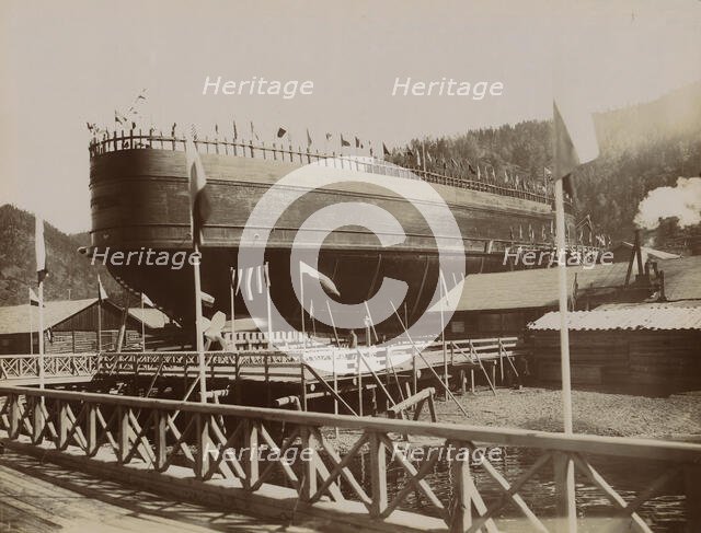 Ice-Breaking Ferry "Baikal", 1899. Creator: Akselrod.