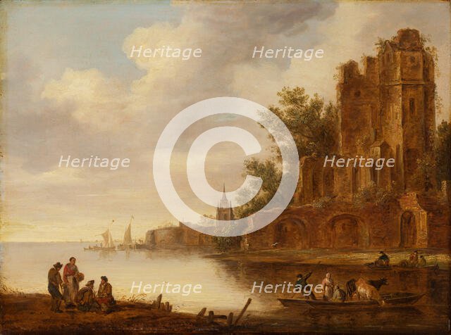 Coastal landscape with ruin, 1635-1646. Creator: Maerten Fransz. van der Hulst.