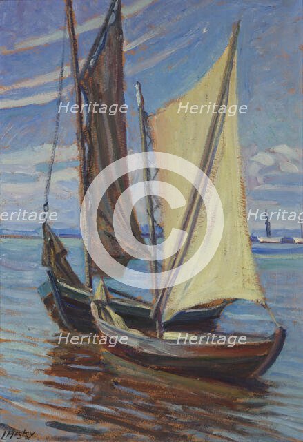 Sailing Boat, after 1930. Creator: Ludwik Misky.