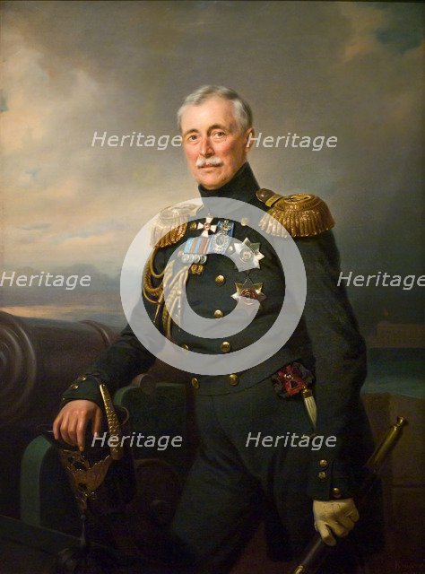 Prince Alexander Sergeyevich Menshikov (1787-1869), 1851. Artist: Krüger, Franz (1797-1857)