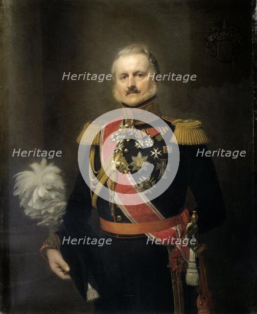 Antonie Frederick Jan Floris Jacob Baron van Omphal (1788-1863), Lieutenant General, 1854. Creator: Herman Antonie de Bloeme.