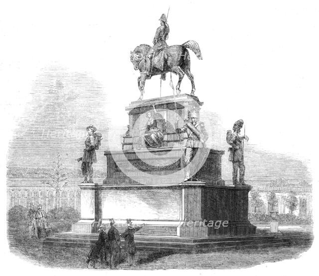 The International Exhibition: monument of Charles Albert, the late King of Piedmont..., 1862. Creator: Unknown.