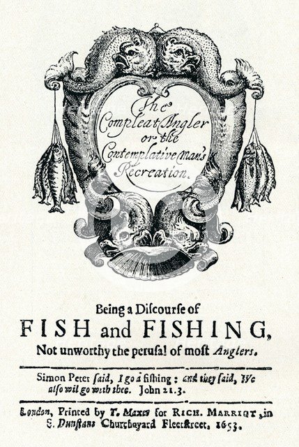 'The Compleat Angler or the Contemplative Man's Recreation', c1653. Artist: Unknown.